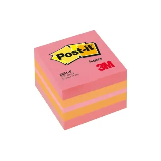 Post-it Fiche de bloc-notes Mini Cubes 5.1 x 5.1 cm, rose