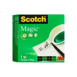 Scotch Ruban adhésif Magic Tape 19 mm x 10 m, Transparent