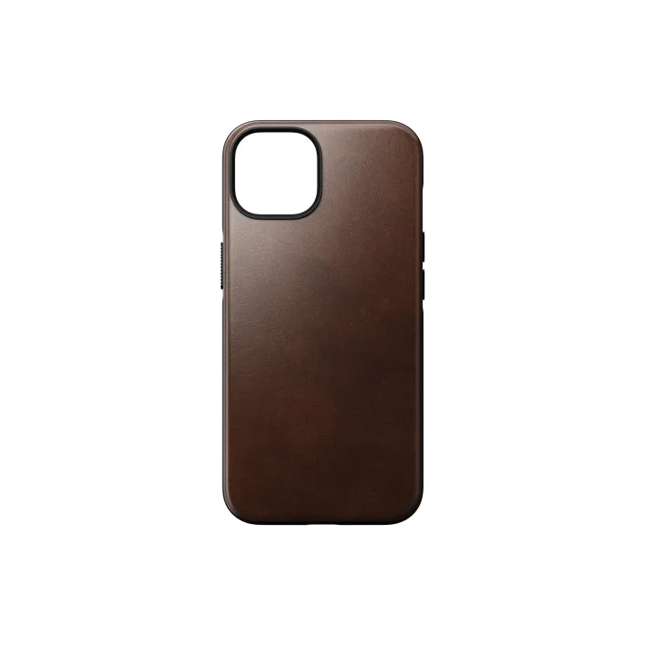 Nomad Coque arrière Modern Leather Horween iPhone 14 Brun