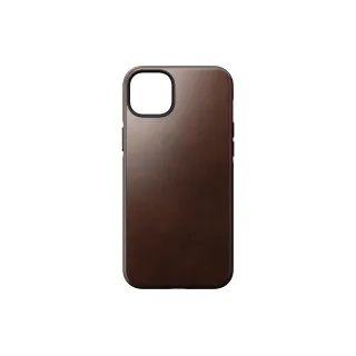 Nomad Coque arrière Modern Leather Horween iPhone 14 Plus Brun