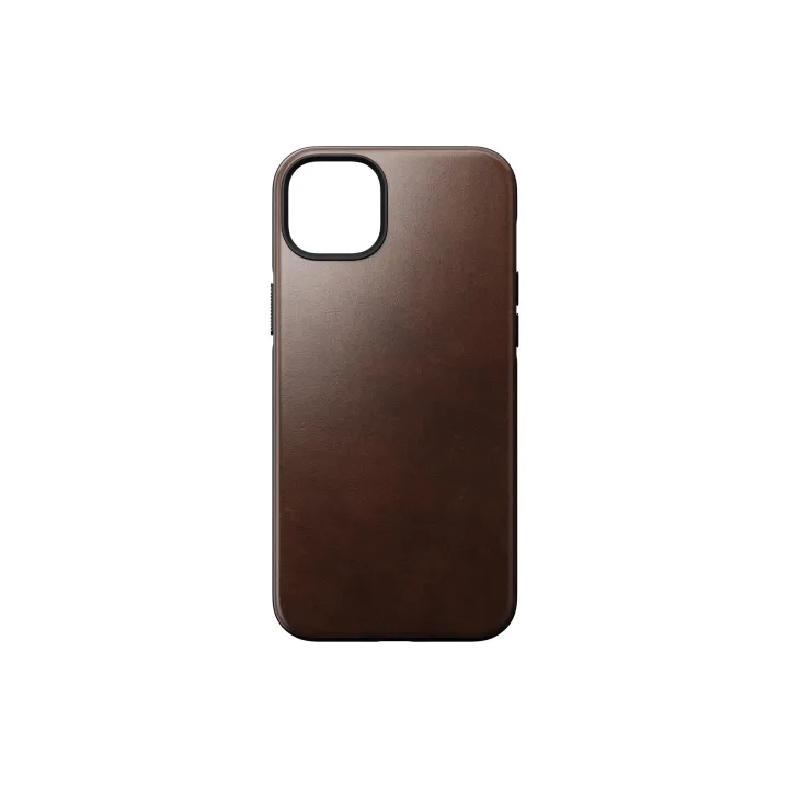 Nomad Coque arrière Modern Leather Horween iPhone 14 Plus Brun