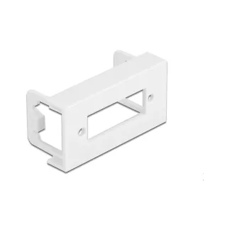 Delock Easy 45 Plaque de module ouverture rectangulaire 10 pièces, Blanc