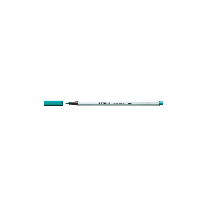 STABILO Feutres de coloriage Pen 68 brush Bleu turquoise