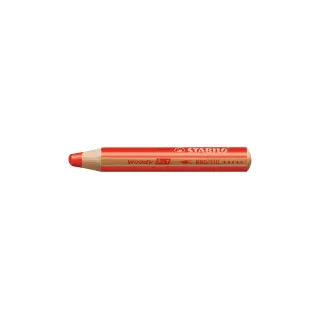 STABILO Crayons de couleur Woody 3 en 1 Rouge