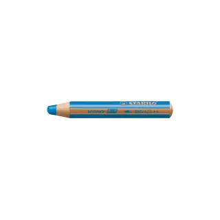 STABILO Crayons de couleur Woody 3 en 1 Bleu moyen