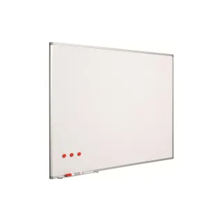 Berec Tableau blanc magnétique Budgetline 90 cm x 120 cm, Blanc