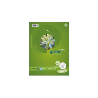 Ursusgreen Carnet de notes Green Collegeblock A4, quadrillé, 80 feuilles