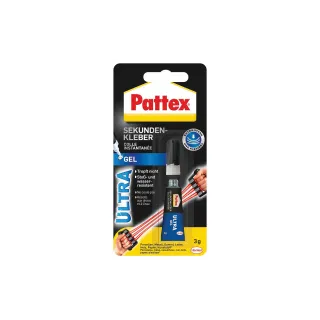 Pattex Colle instantanée Ultra Gel PSG2C 1 x 3 g, Transparent