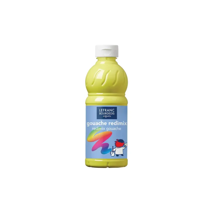 LEFRANC Peintures tempera Redimix 500 ml, jaune citron