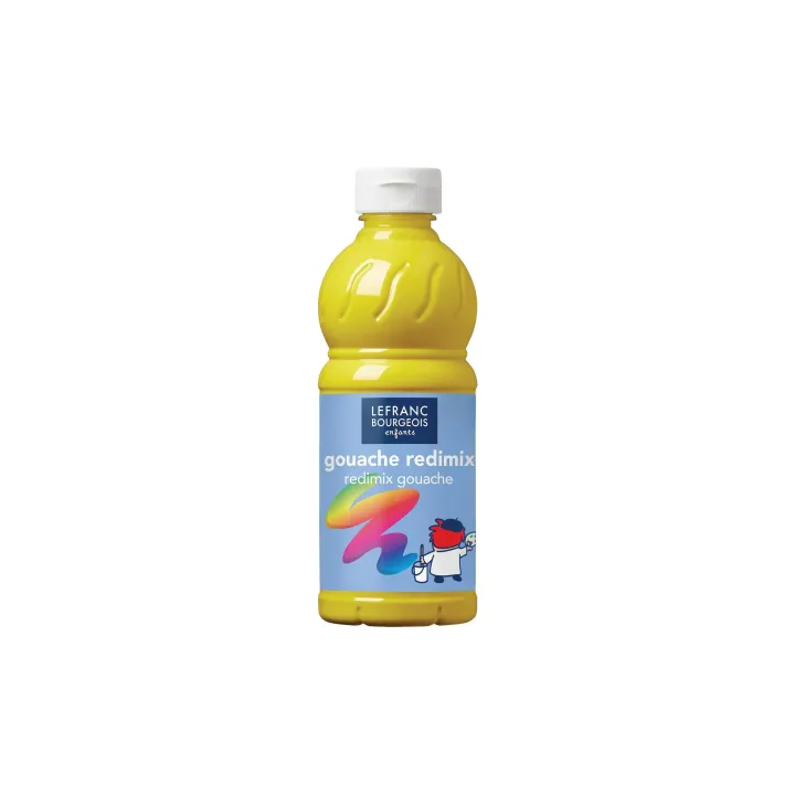 LEFRANC Peintures tempera Redimix 500 ml, Jaune