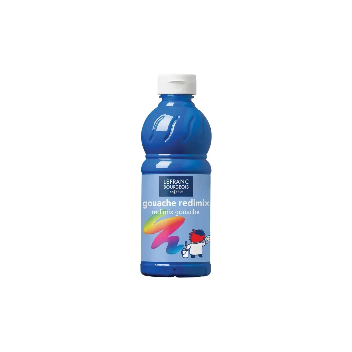 LEFRANC Peintures tempera Redimix 500 ml, Bleu