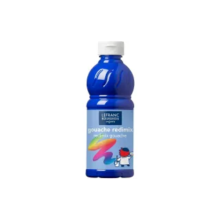 LEFRANC Peintures tempera Redimix 500 ml, bleu cobalt