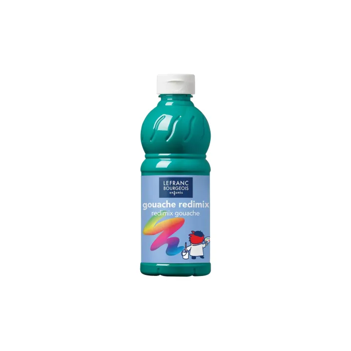 LEFRANC Peintures tempera Redimix 500 ml, Vert émeraude