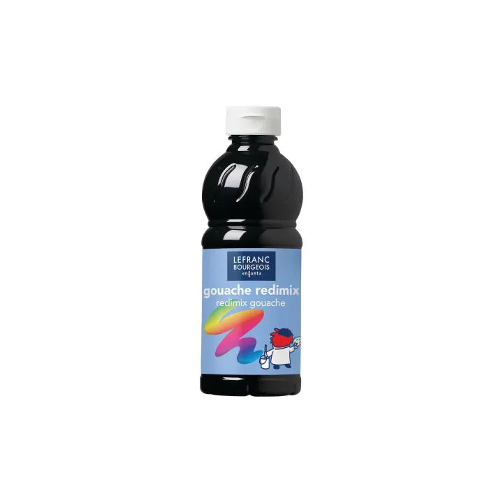 LEFRANC Peintures tempera Redimix 500 ml, Noir