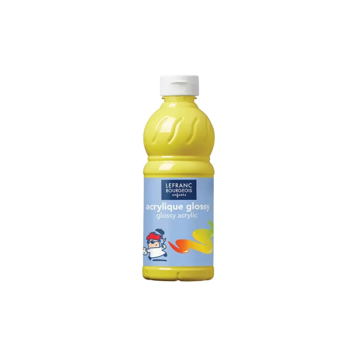 LEFRANC Peinture acrylique Glossy 500 ml, Jaune