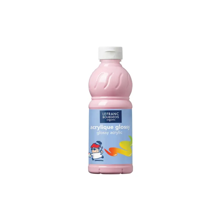 LEFRANC Peinture acrylique Glossy 500 ml, Rose