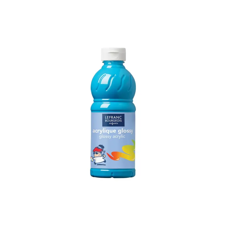 LEFRANC Peinture acrylique Glossy 500 ml, Turquoise