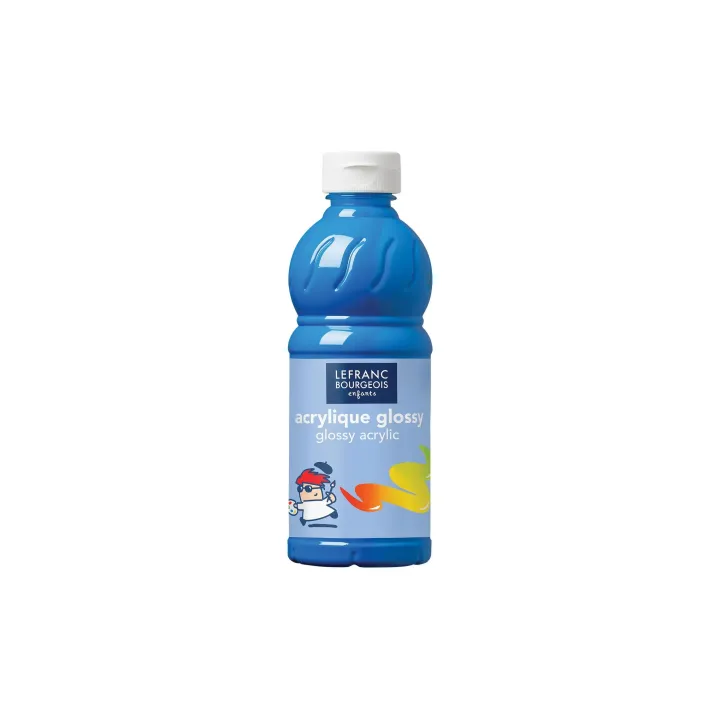 LEFRANC Peinture acrylique Glossy 500 ml, Bleu