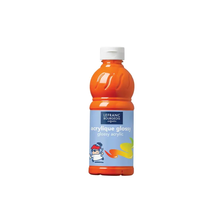 LEFRANC Peinture acrylique Glossy 500 ml, Orange