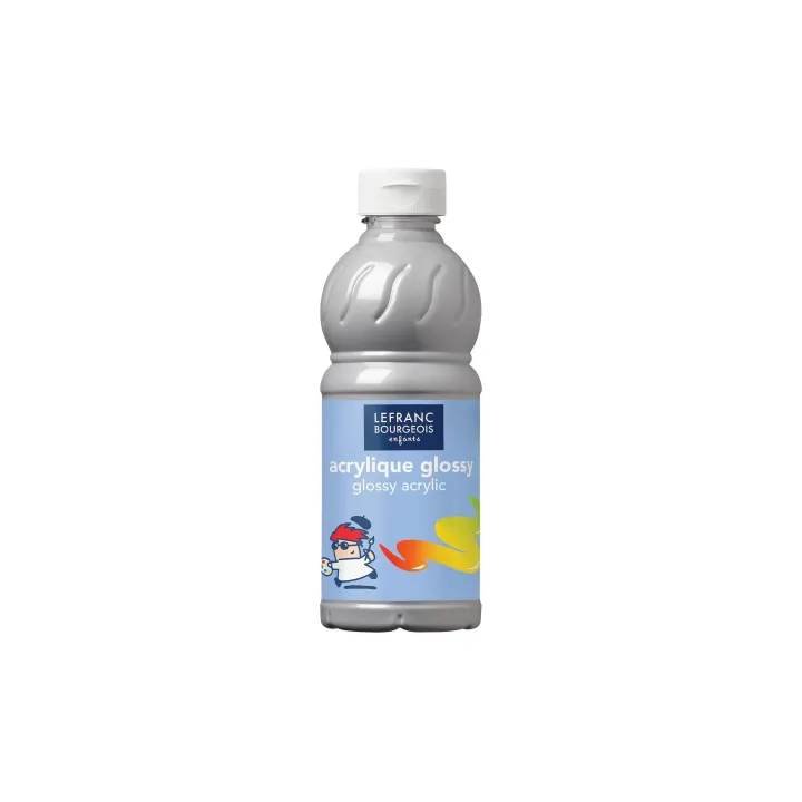 LEFRANC Peinture acrylique Glossy 500 ml, Argenté