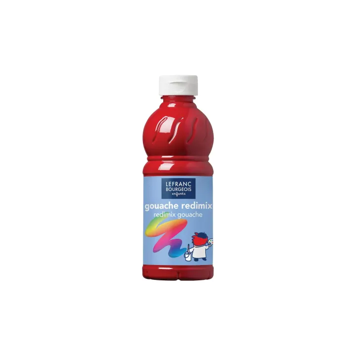 LEFRANC Peintures tempera Redimix 500 ml, Primary Red