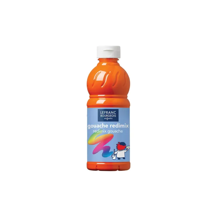 LEFRANC Peintures tempera Redimix 500 ml, Orange