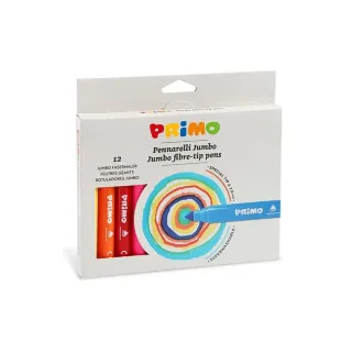 Primo Fineliner Jumbo Assorti, 12 pièces