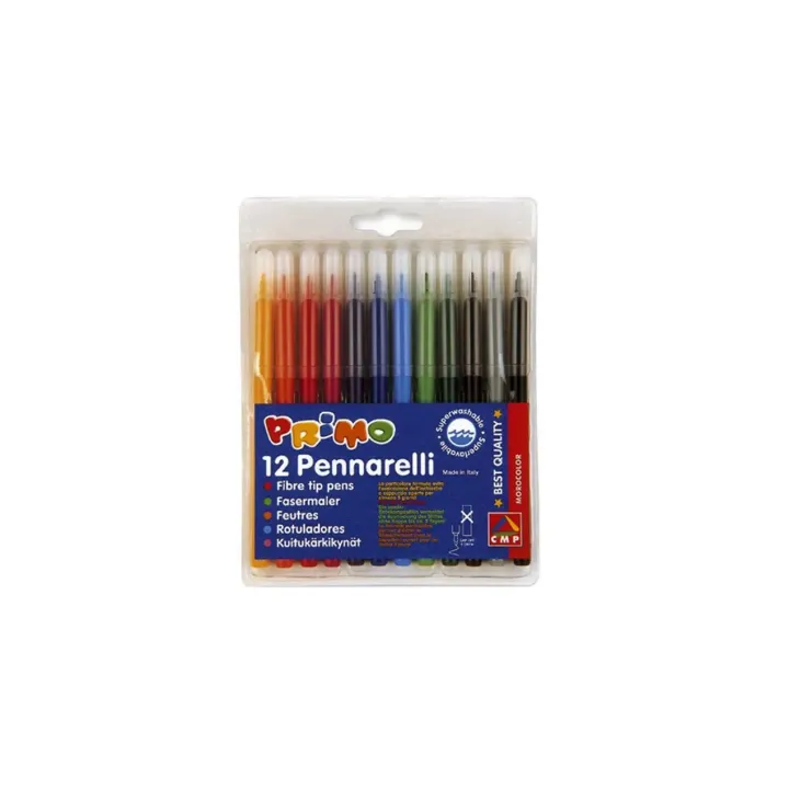 Primo Crayon feutre Assorti, 12 pièces