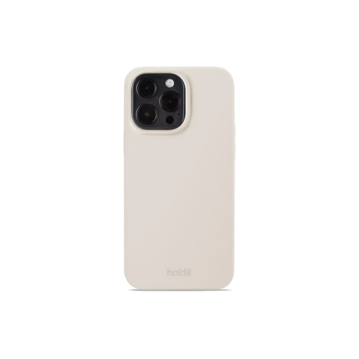 Holdit Coque arrière Silicone iPhone 14 Pro Max Beige