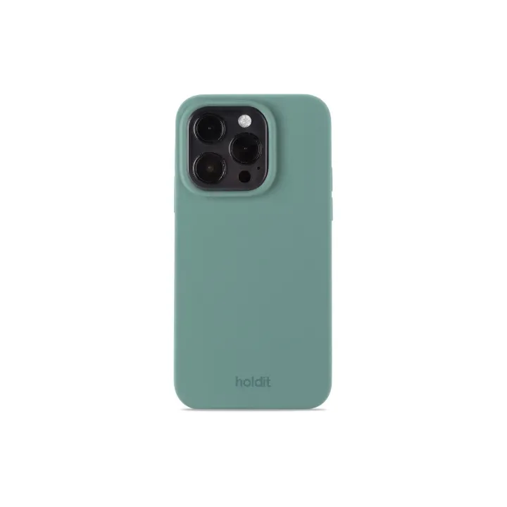 Holdit Coque arrière Silicone iPhone 14 Pro Vert