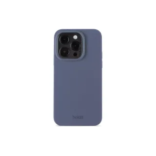 Holdit Coque arrière Silicone iPhone 14 Pro Bleu