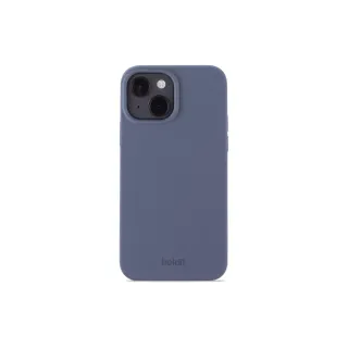 Holdit Coque arrière Silicone iPhone 14 Bleu