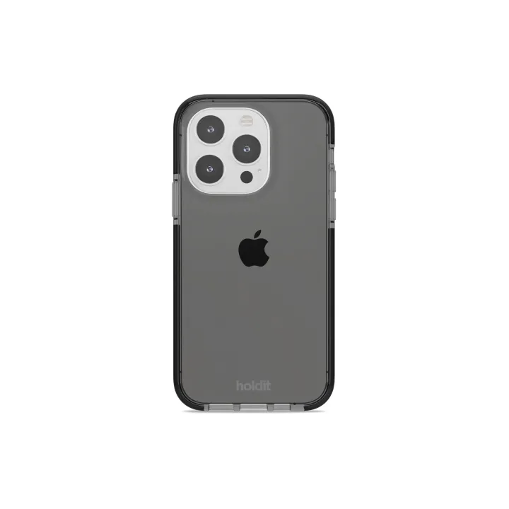 Holdit Coque arrière Seethru iPhone 14 Pro (Noir)