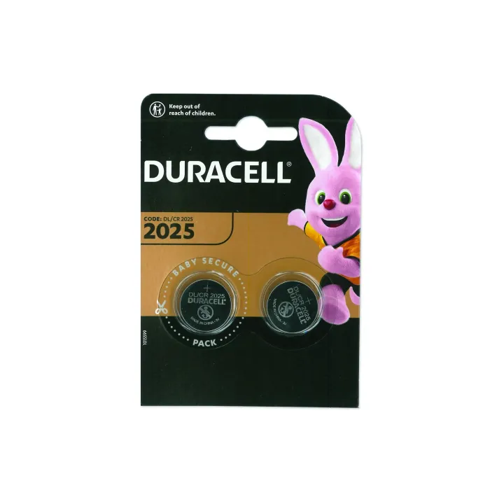 Duracell Pile bouton Lithium CR2025 2 Pièce-s