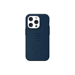 UAG Coque arrière Civilian Case iPhone 14 Pro Bleu mallard