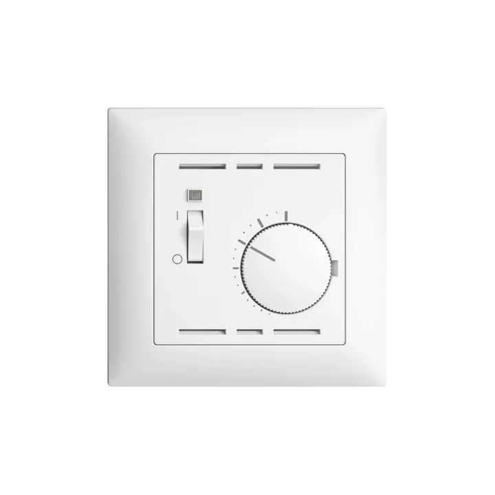 Feller EDIZIOdue Thermostat ambiant UP avec interrupteur, Blanc