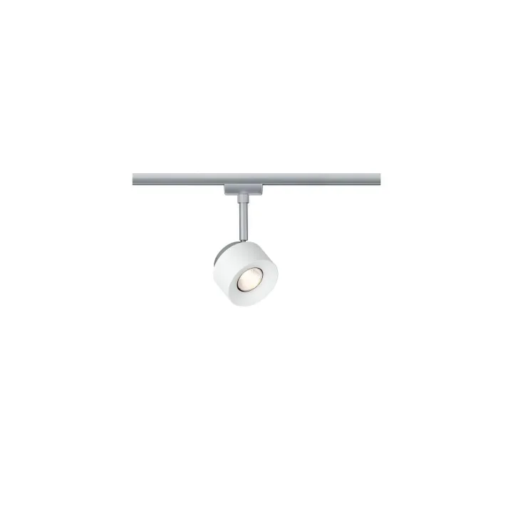 Paulmann Spot LED sur rail URail Pane, 7.4 W, 2700 K, chrome-blanc