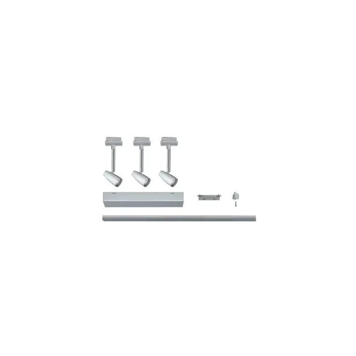 Paulmann Spot sur rail URail Barelli Set, 3 x GU10, 30 W, chrome