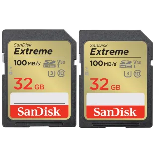 SanDisk Carte SDHC Extreme 32 GB Lot de 2