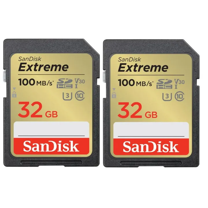 SanDisk Carte SDHC Extreme 32 GB Lot de 2