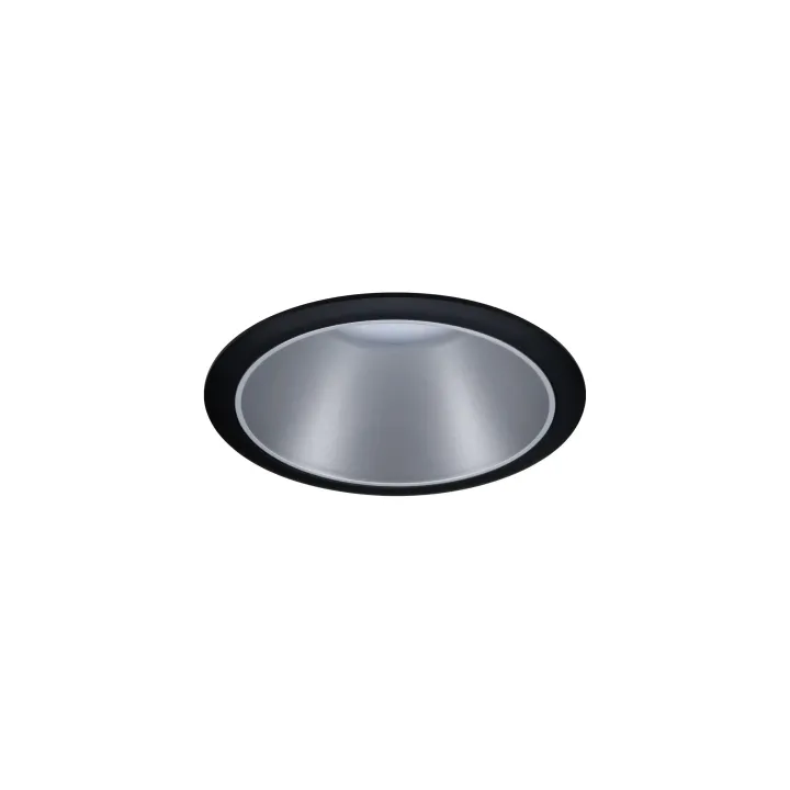 Paulmann Spot encastré Cole, 1 x GU10, 10 W, noir-argenté