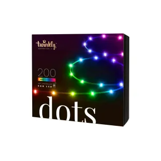 Twinkly Bande LED Dots, 200 LEDs, 10 m, RGB, noir