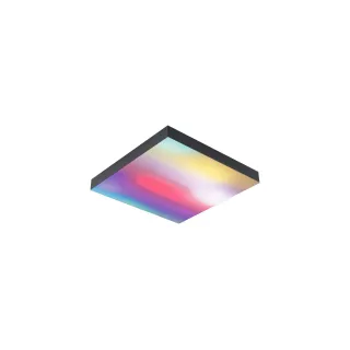 Paulmann Plafonnier LED Panel Velora Rainbow, 13.2W, RGBW, noir