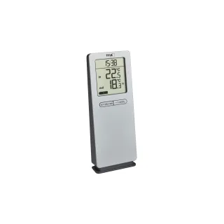 TFA Dostmann Thermomètre radio NeoLogo, Argent