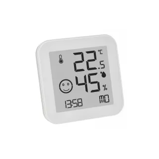 TFA Dostmann Thermo-hygromètre Numérique, Black & White, Blanc