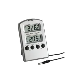 TFA Dostmann Thermomètre Digital, Argent - Métallique