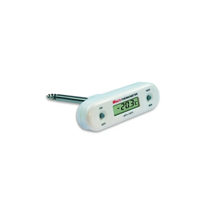 TFA Dostmann Thermomètre Digital, Forme en T, Blanc