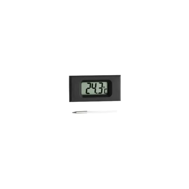 TFA Dostmann Thermomètre Digital encastrable, Noir