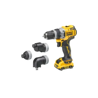 DeWalt Perceuse-visseuse sans fil 12 V avec 4 têtes, 2 x 2 Ah batterie, kit