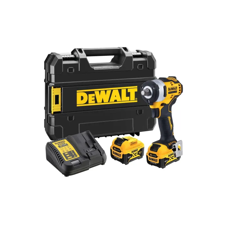 DeWalt Visseuses à percussion sans fil 12 V 1-2, 2x 5 Ah batterie, Kit